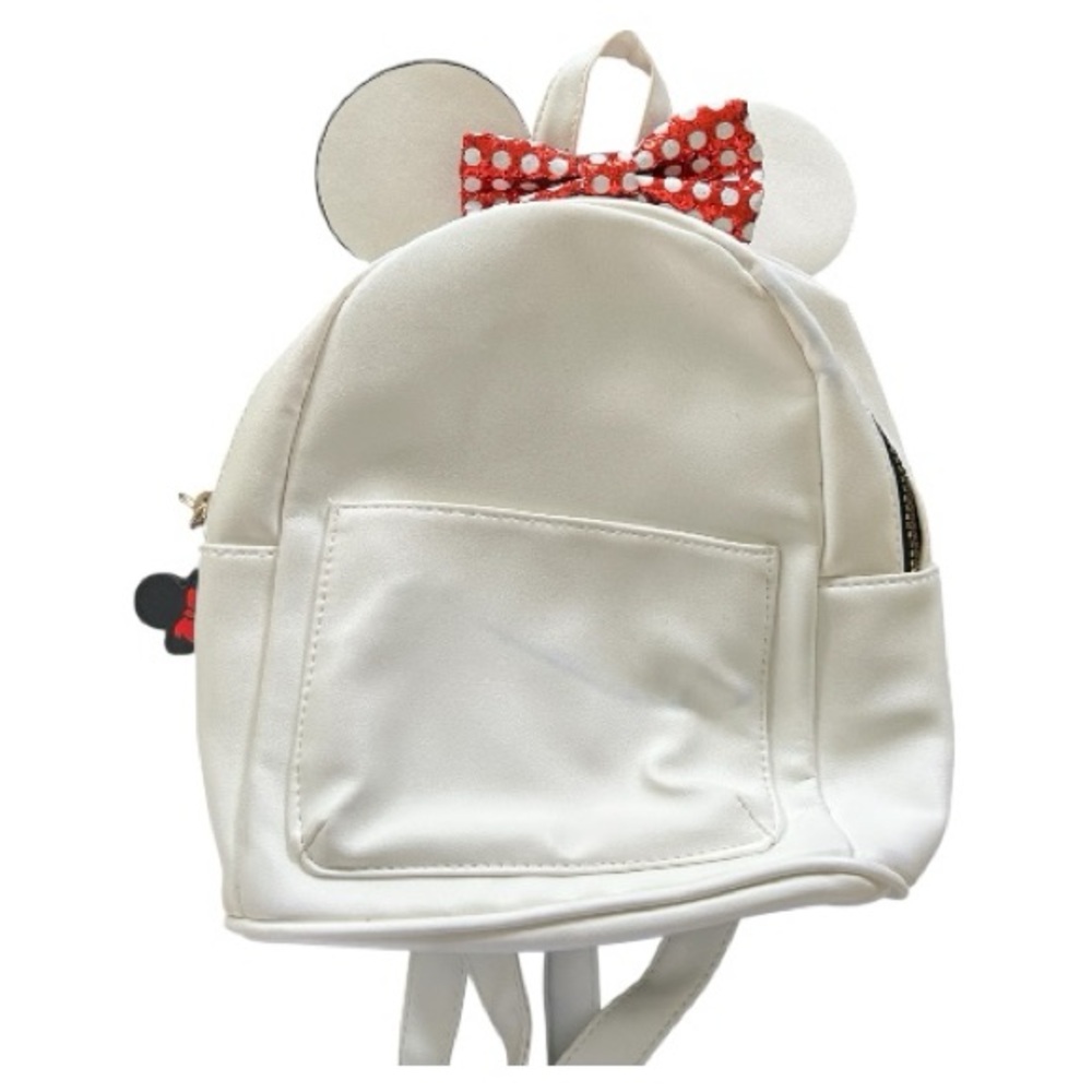 Primark disney Minnie Mouse white glitter backpack